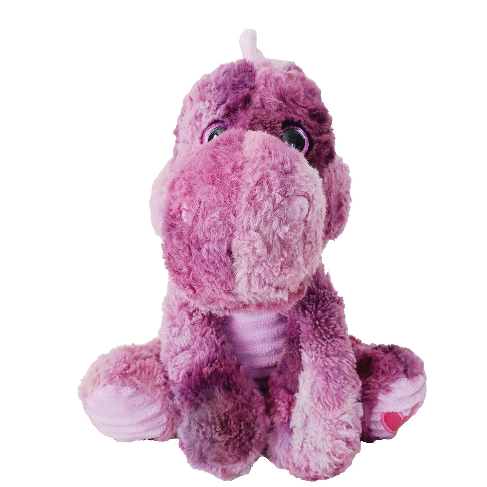 Kellytoy Purple Plush Stuffed Animal TERRY Dino 10.5" Collectible Soft Furry Fun